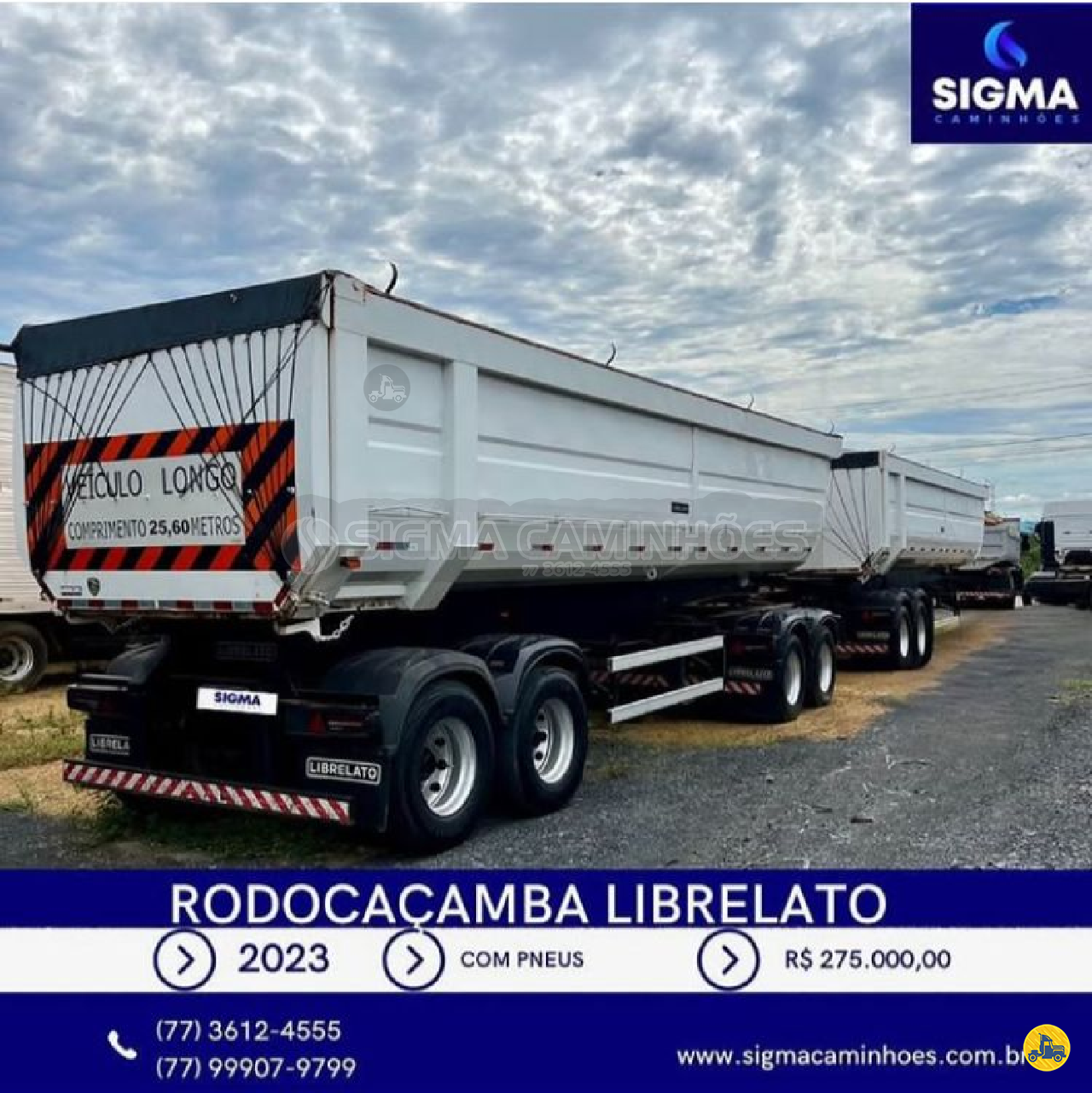 CARRETA BITREM BASCULANTE Sigma Caminhões BARREIRAS BAHIA BA